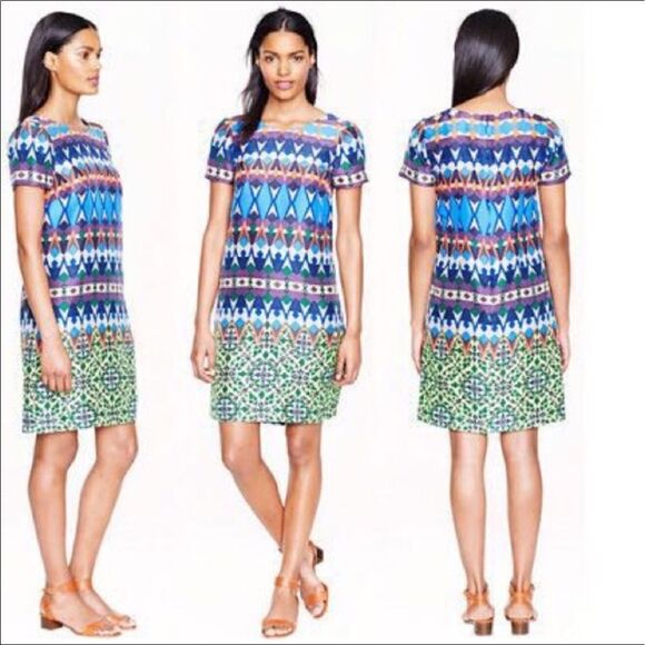 J. Crew Silk Dress Size 0 - Picture 3 of 8